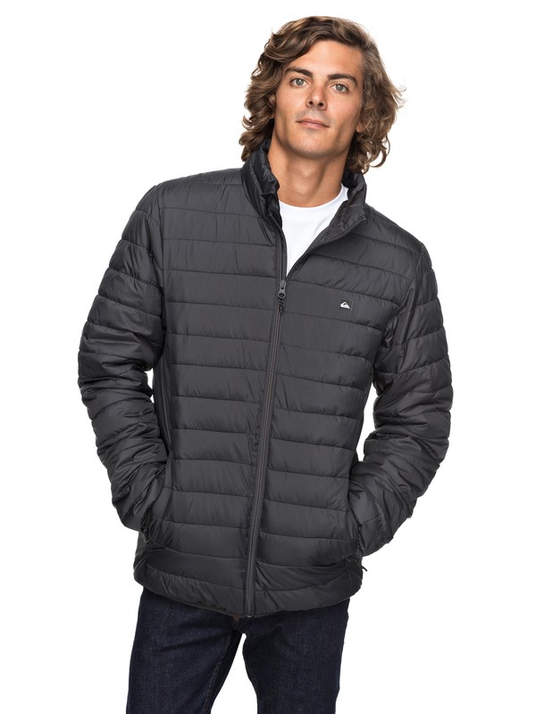 quiksilver, Scaly Full Water-Repellent Puffer Jacket, TARMAC (kta0) 0 Scaly Full Water-Repellent Puffer Jacket Black EQYJK03342 Quiksilver