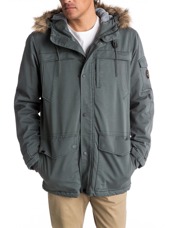 quiksilver, Storm Drop 5K - Chaqueta parka impermeable para invierno, URBAN GREY (krn0) 0 Storm Drop 5K - Chaqueta parka impermeable para invierno Negro EQYJK03352 Quiksilver