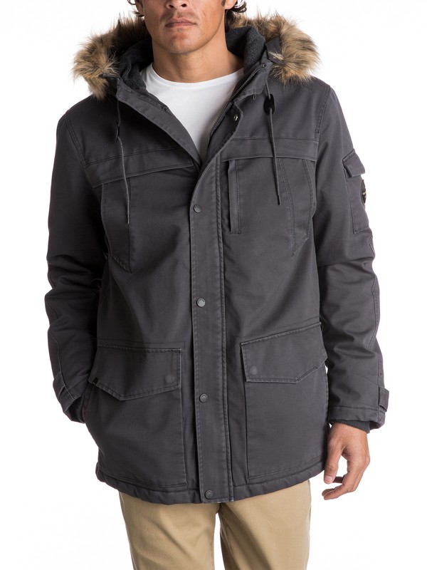 quiksilver, Storm Drop 5K - Waterproof Winter Parka, TARMAC (kta0) 0 Storm Drop 5K - Waterproof Winter Parka Black EQYJK03352 Quiksilver