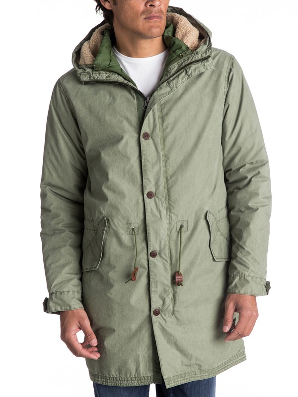 quiksilver, Bremer Land - Manteau long 3 en 1, RIFLE GREEN (gsq0) 0 Bremer Land - Manteau long 3 en 1 EQYJK03356 Quiksilver