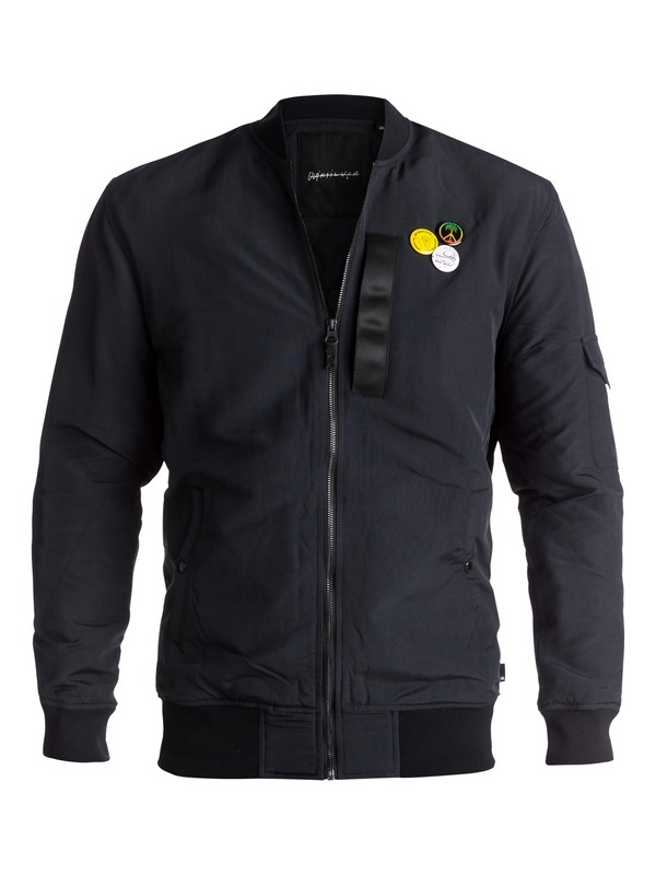 quiksilver, Бомбер Trestles Army, BLACK (kvj0) 0 Бомбер Trestles Army Черный EQYJK03359 Quiksilver