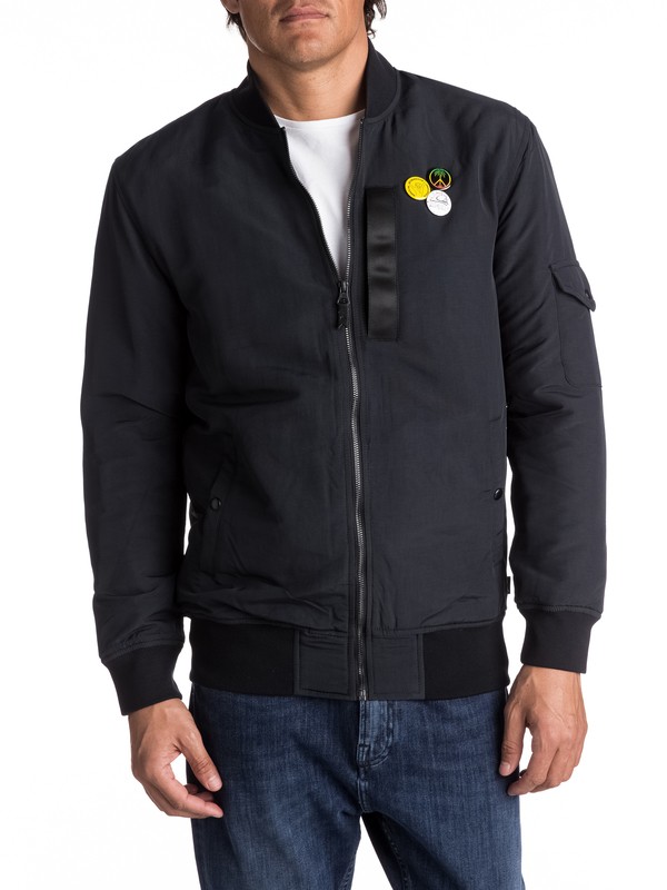 quiksilver, Бомбер Trestles Army, BLACK (kvj0) 0 Бомбер Trestles Army Черный EQYJK03359 Quiksilver