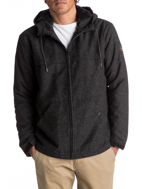 quiksilver, Wanna - Wasserabweisende Jacke, DARK GREY HEATHER SCALY (kyh6) 0 Wanna - Wasserabweisende Jacke Schwarz EQYJK03361 Quiksilver