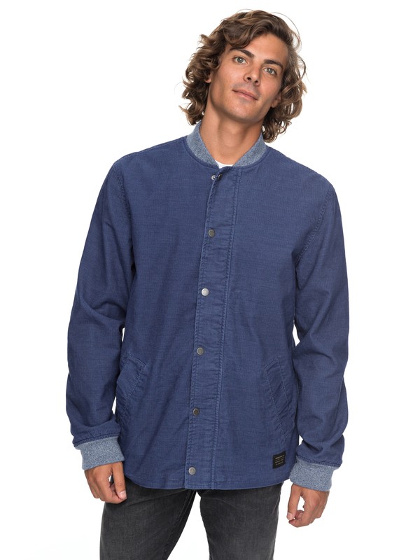quiksilver, Hammer Breaks - Corduroy Jacket, VINTAGE INDIGO (byl0) 0 Hammer Breaks - Corduroy Jacket Blue EQYJK03383 Quiksilver
