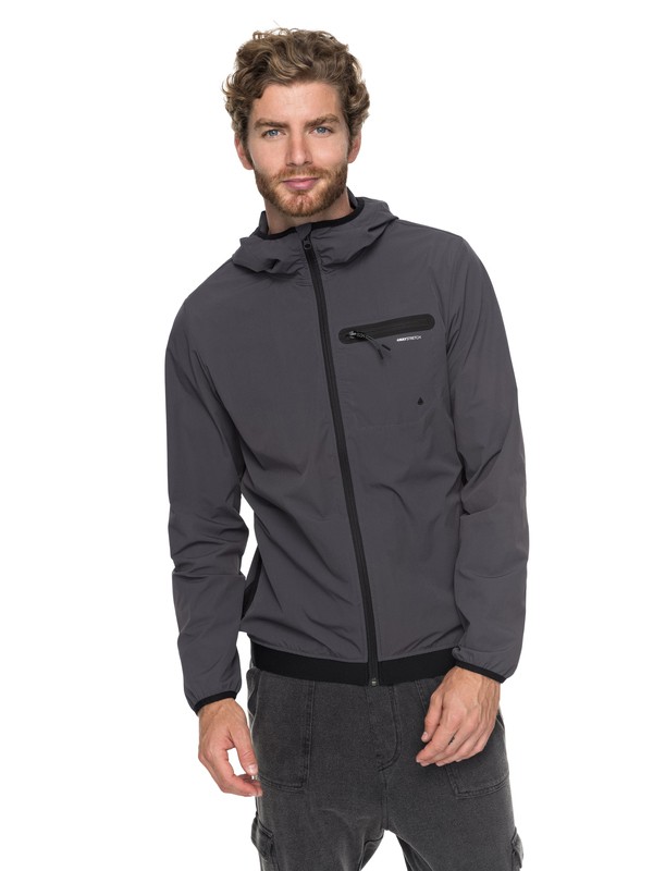 quiksilver, Moon Break - Funktionelle Sport- Jacke, TARMAC (kta0) 0 Moon Break - Funktionelle Sport- Jacke Schwarz EQYJK03387 Quiksilver