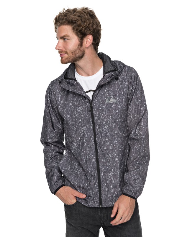 quiksilver, Everyday Windbreaker, TARMAC ACID PRINT (kta6) 0 Everyday Windbreaker Black EQYJK03395 Quiksilver