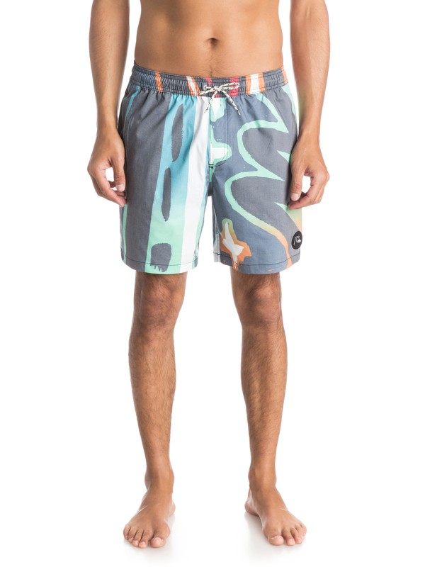 quiksilver, Vibe Tribe 17" Volley Boardshorts, VIBE TRIBE VL BLACK (kvj6) 0 Vibe Tribe 17" Volley Boardshorts Black EQYJV03036 Quiksilver