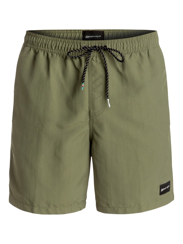 quiksilver, Rigby 17" Volleys, FOUR LEAF CLOVER (gph0) 0 Rigby 17" Volleys Green EQYJV03183 Quiksilver