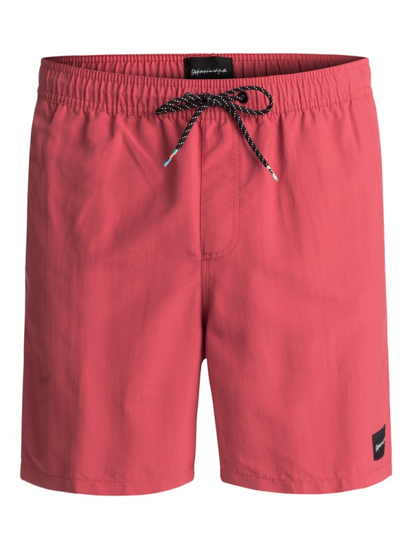 quiksilver, Rigby 17" Volleys, CARDINAL (rpe0) 0 Rigby 17" Volleys Red EQYJV03183 Quiksilver