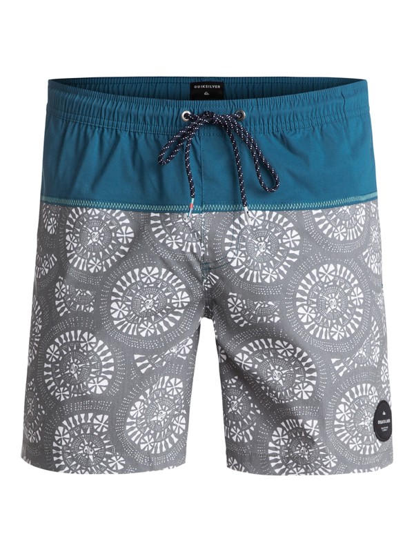 quiksilver, Variable 17" - Bermuda da bagno, QUIET SHADE (kze6) 0 Variable 17" - Bermuda da bagno Black EQYJV03266 Quiksilver