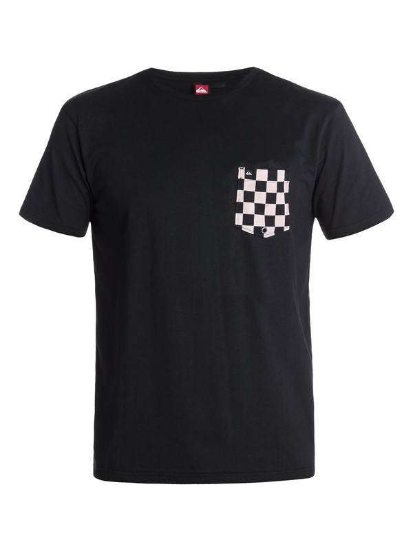 quiksilver, Hoosier Check T-Shirt, BLACK (kvj0) 0 Hoosier Check T-Shirt EQYKT00033 Quiksilver