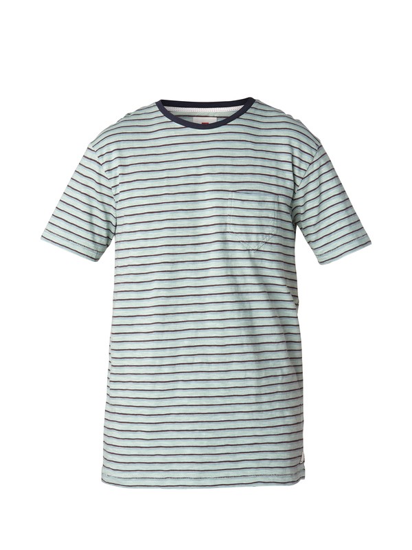 quiksilver, Stripe Slim Fit T-Shirt, BLUE SURF (bhb0) 0 Stripe Slim Fit T-Shirt EQYKT03002 Quiksilver
