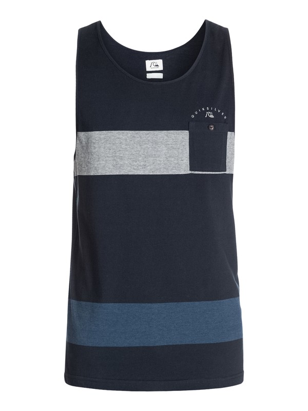 quiksilver, Twin Fin Tank, ANTHRACITE (kvj0) 0 Twin Fin Tank EQYKT03165 Quiksilver