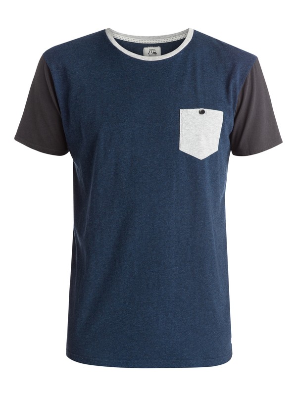 quiksilver, Baysick Pocket - T-shirt, NAVY BLAZER HEATHER (byjh) 0 Baysick Pocket - T-shirt EQYKT03274 Quiksilver
