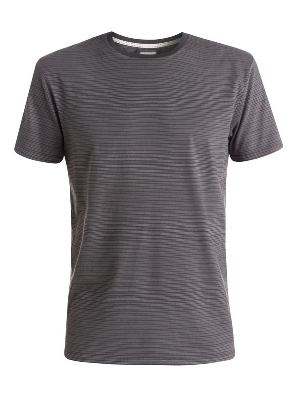 quiksilver, Stripey Type - T-shirt, TARMAC (kta0) 0 Stripey Type - T-shirt Noir EQYKT03328 Quiksilver