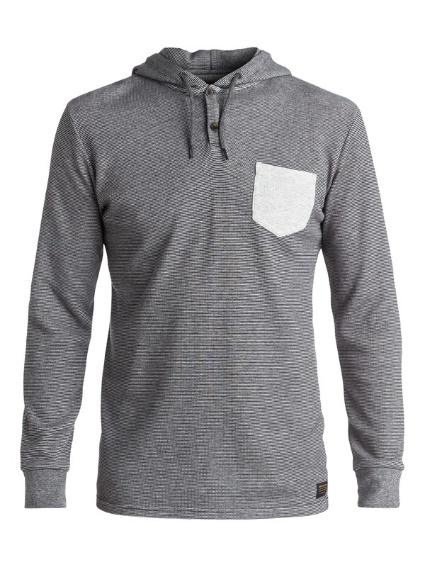 quiksilver, Murky Sky - Tee-Shirt à manches longues et à capuche, DARK GREY HEATHER (ktfh) 0 Murky Sky - Tee-Shirt à manches longues et à capuche Noir EQYKT03407 Quiksilver