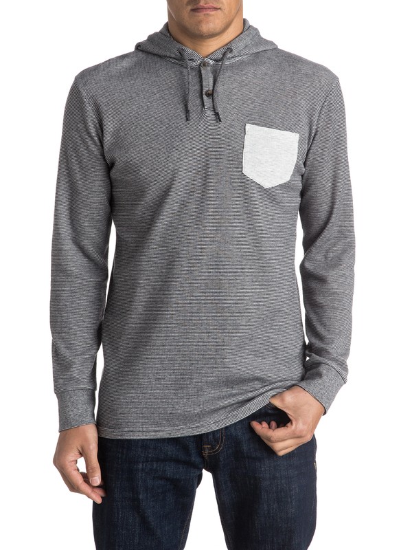 quiksilver, Murky Sky - Tee-Shirt à manches longues et à capuche, DARK GREY HEATHER (ktfh) 0 Murky Sky - Tee-Shirt à manches longues et à capuche EQYKT03407 Quiksilver