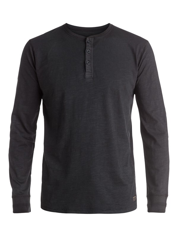 quiksilver, Runaround - Tee-Shirt à col boutonné et manches longues, TARMAC HEATHER (ktah) 0 Runaround - Tee-Shirt à col boutonné et manches longues EQYKT03412 Quiksilver
