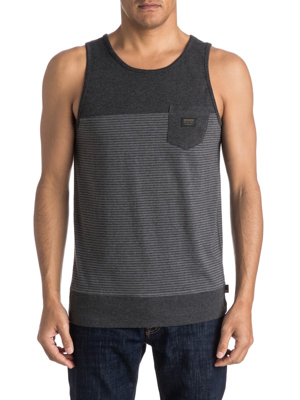 quiksilver, Full Tide Tank, ANTHRACITE HEATHER (kvjh) 0 Full Tide Tank EQYKT03421 Quiksilver