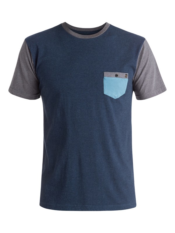 quiksilver, Baysic - Tee-Shirt à poche, NAVY BLAZER HEATHER (byjh) 0 Baysic - Tee-Shirt à poche EQYKT03428 Quiksilver