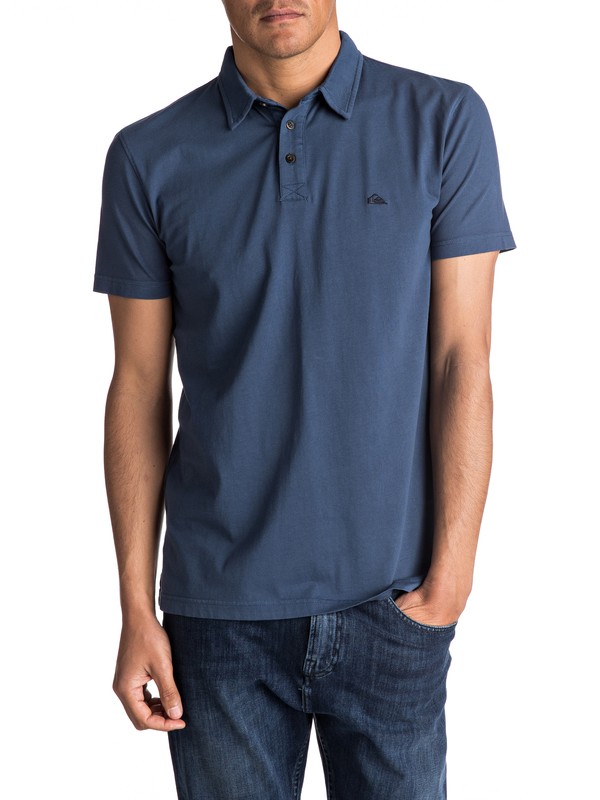 quiksilver, Everyday Sun Cruise Polo Shirt, DARK DENIM (brq0) 0 Everyday Sun Cruise Polo Shirt Blue EQYKT03446 Quiksilver