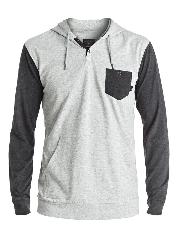 quiksilver, Guitar Magic - Tee-shirt à capuche à manches longues, DARK GREY HEATHER (ktfh) 0 Guitar Magic - Tee-shirt à capuche à manches longues Noir EQYKT03504 Quiksilver