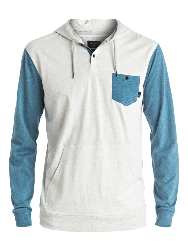quiksilver, Guitar Magic - Tee-shirt à capuche à manches longues, BIRCH HEATHER (wdwh) 0 Guitar Magic - Tee-shirt à capuche à manches longues Blanc EQYKT03504 Quiksilver
