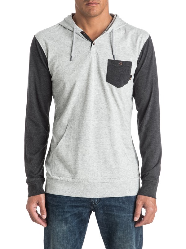 quiksilver, Guitar Magic - Tee-shirt à capuche à manches longues, DARK GREY HEATHER (ktfh) 0 Guitar Magic - Tee-shirt à capuche à manches longues EQYKT03504 Quiksilver