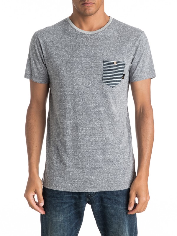 quiksilver, Hombre Jackson - Tee-Shirt à poche, MEDIUM GREY HEATHER (kpwh) 0 Hombre Jackson - Tee-Shirt à poche EQYKT03506 Quiksilver