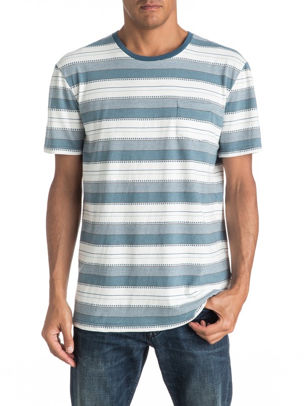 quiksilver, Pedry Dano - Tee-Shirt à poche, INDIAN TEAL (bqk0) 0 Pedry Dano - Tee-Shirt à poche Bleu EQYKT03508 Quiksilver