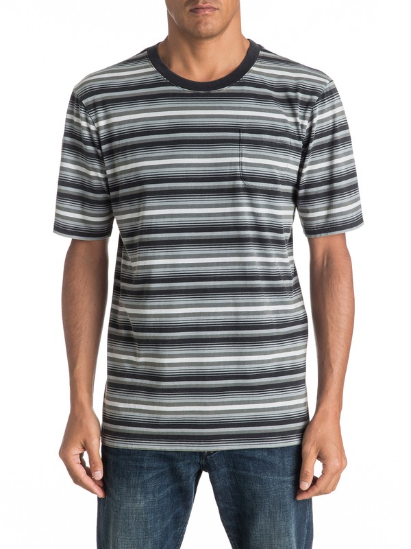 quiksilver, Mata Stripe Pocket Tee, TARMAC (kta0) 0 Mata Stripe Pocket Tee EQYKT03526 Quiksilver