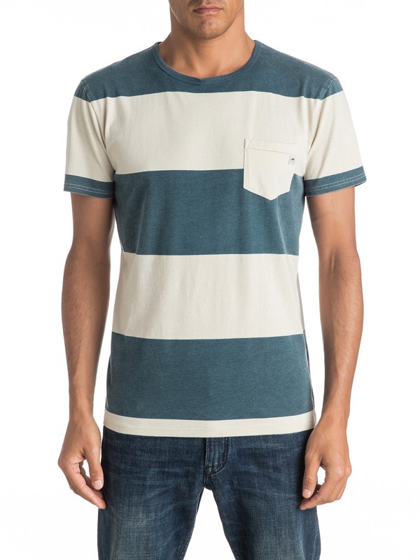 quiksilver, Maxed Out Hero - Pocket-T-Shirt, INDIAN TEAL (bqk0) 0 Maxed Out Hero - Pocket-T-Shirt Blau EQYKT03537 Quiksilver