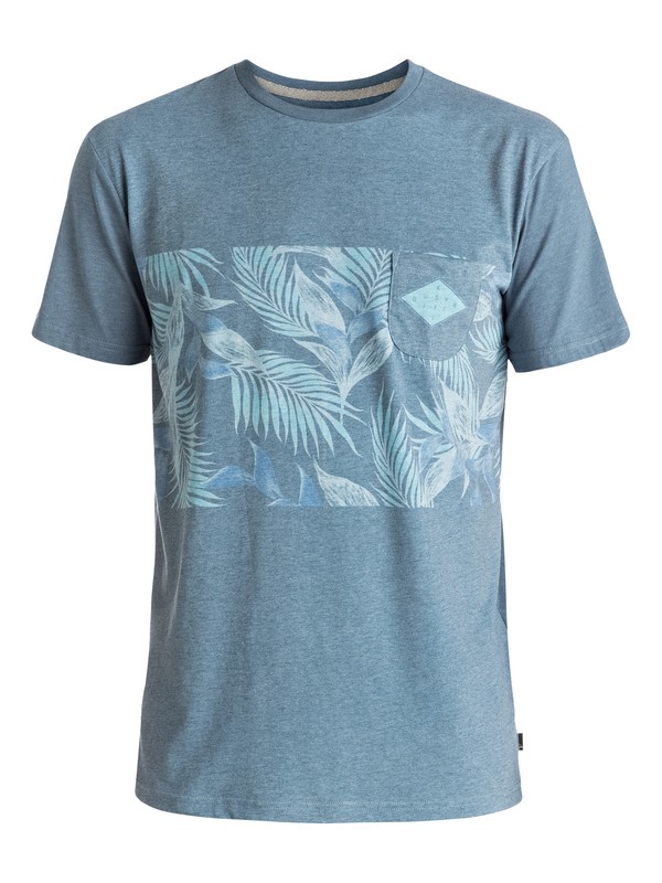 quiksilver, Faded Time - Tee-Shirt à poche, DARK DENIM (brq0) 0 Faded Time - Tee-Shirt à poche Bleu EQYKT03545 Quiksilver