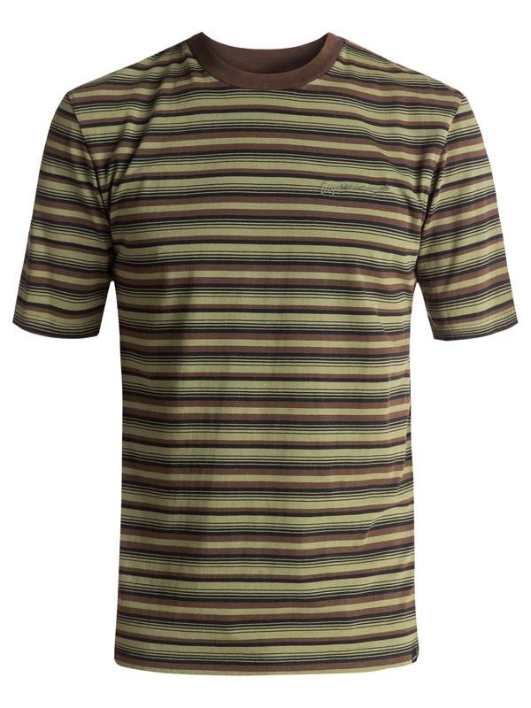 0 San O Stripe - T-Shirt Brown EQYKT03615 Quiksilver