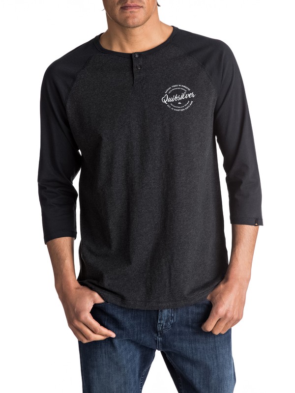 BAYSIC HENLEY 3/4 SLEEVES EQYKT03630 0 Baysic 3/4 3/4 Sleeve Henley Tee EQYKT03630 Quiksilver