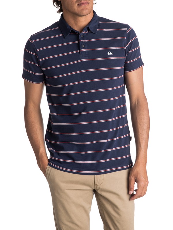 quiksilver, Men's Watton Polo Shirt, WATTON MEDIEVAL BLUE (bte3) 0 Men's Watton Polo Shirt Blue EQYKT03667 Quiksilver