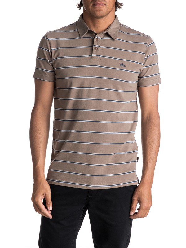 quiksilver, Men's Watton Polo Shirt, WATTON_FUNGI (sls3) 0 Men's Watton Polo Shirt Grey EQYKT03667 Quiksilver