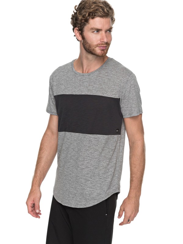 quiksilver, Skybreak - T-Shirt, MEDIUM GREY HEATHER (kpvh) 0 Skybreak - T-Shirt Black EQYKT03685 Quiksilver
