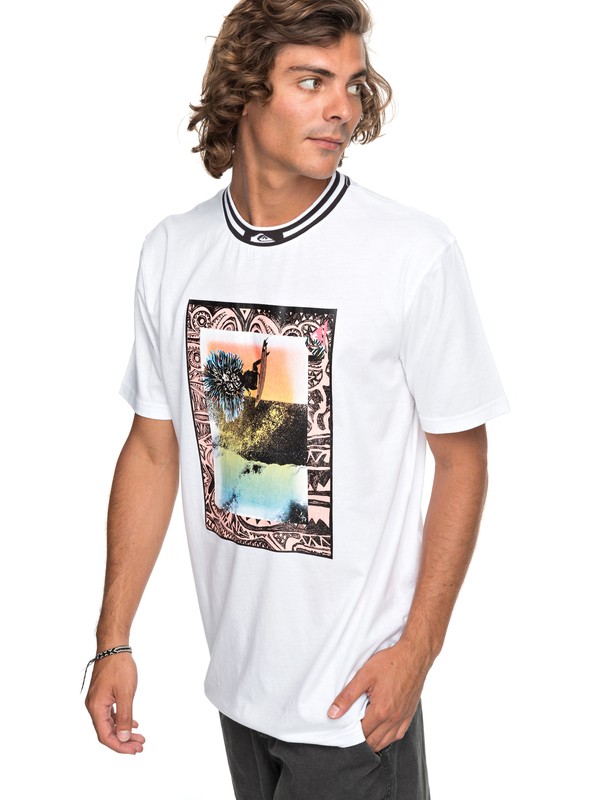 quiksilver, Barrel Day - T Shirt col rond, WHITE (wbb0) 0 Barrel Day - T Shirt col rond Blanc EQYKT03693 Quiksilver