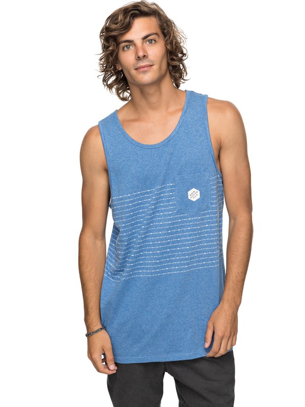 quiksilver, Komo Pai - Haut sans manches, BRIGHT COBALT HEATHER KOMO PAI (bpc3) 0 Komo Pai - Haut sans manches Bleu EQYKT03698 Quiksilver