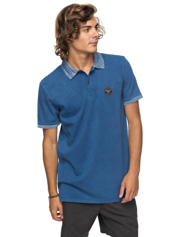 quiksilver, Polebreak - Polo, BLUE USED (byl0) 0 Polebreak - Polo Bleu EQYKT03713 Quiksilver
