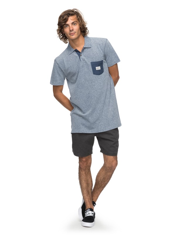 quiksilver, Cruzl - Polo, BRIGHT COBALT (bpc0) 0 Cruzl - Polo Bleu EQYKT03716 Quiksilver