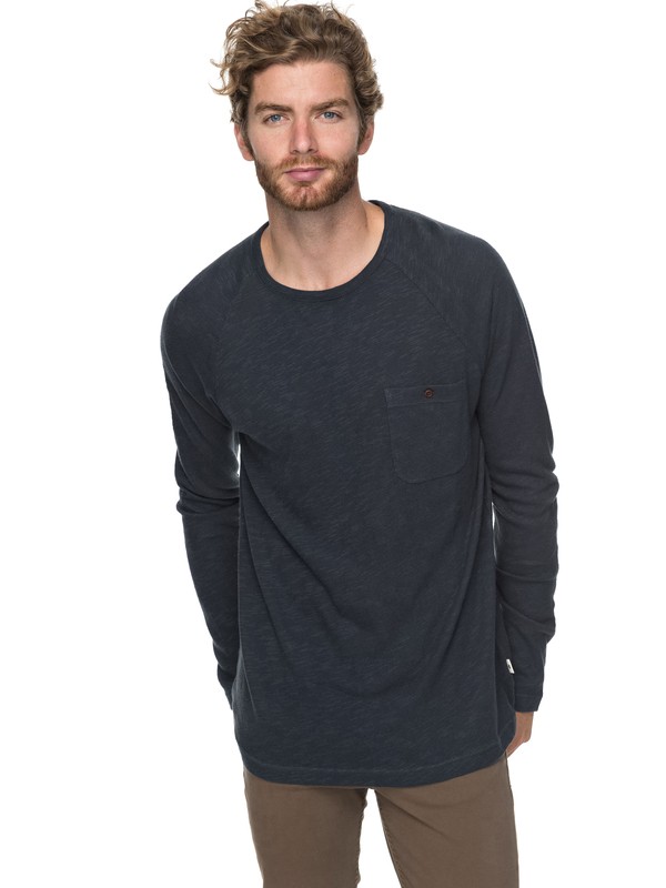 quiksilver, Low Tide - Sweat, BLUE NIGHTS (bst0) 0 Low Tide - Sweat Bleu EQYKT03727 Quiksilver