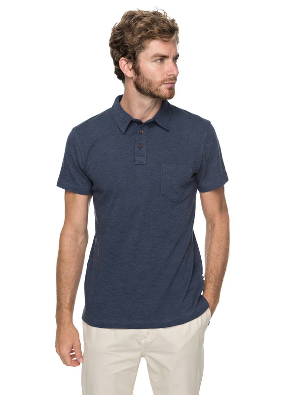 quiksilver, Surf Club - Polo, BLUE NIGHTS (bst0) 0 Surf Club - Polo Bleu EQYKT03729 Quiksilver