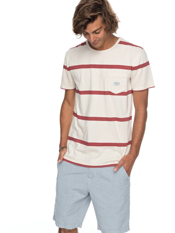 quiksilver, New Maxed Pocket Tee, MINERAL RED MAXED (mmz6) 0 New Maxed Pocket Tee Pink EQYKT03736 Quiksilver