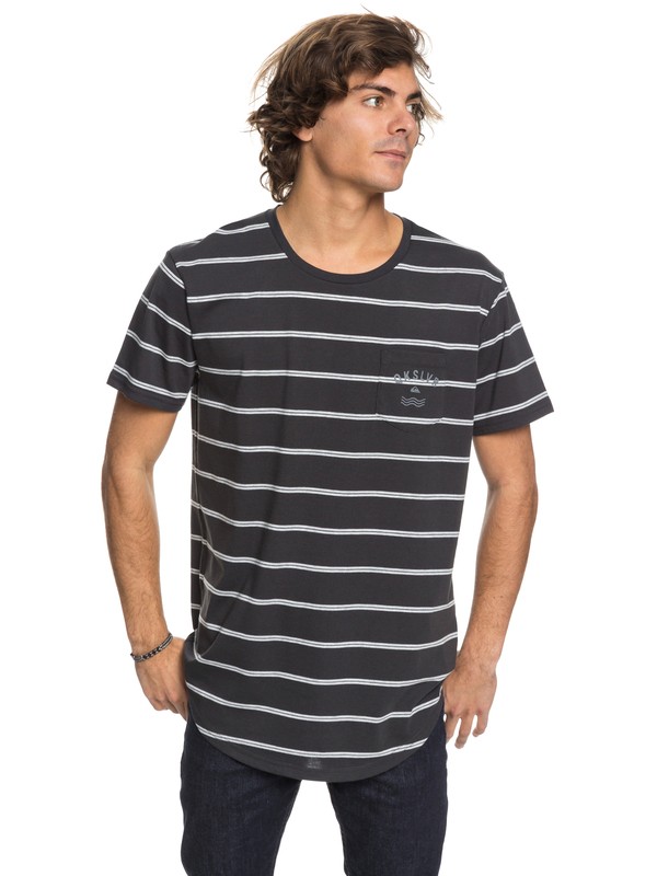 quiksilver, Caper Rocks II - Technical Pocket T-Shirt, TARMAC CAPER ROCKS (kta3) 0 Caper Rocks II - Technical Pocket T-Shirt Black EQYKT03740 Quiksilver