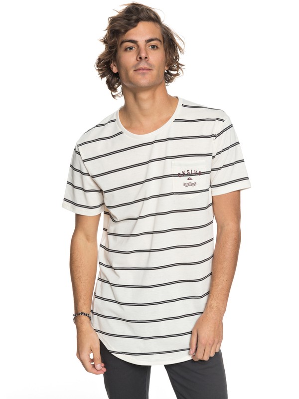 quiksilver, Caper Rocks II - Technical Pocket T-Shirt, BIRCH CAPER ROCKS (wdw3) 0 Caper Rocks II - Technical Pocket T-Shirt White EQYKT03740 Quiksilver