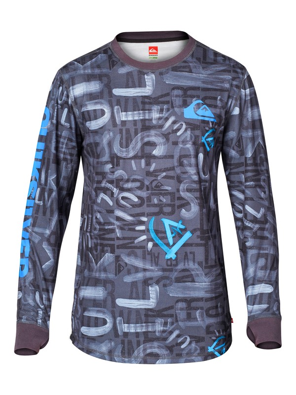 quiksilver, Duty Free Base Layer Top, THE LINE ASPHALT (kya1) 0 Duty Free Base Layer Top EQYLW00036 Quiksilver