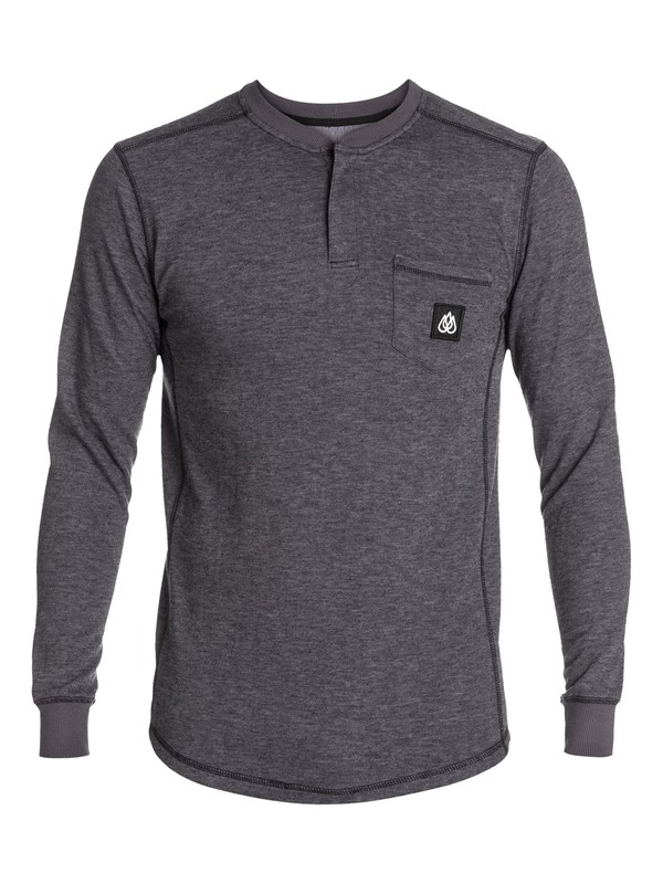 quiksilver, Travis Rice Descent Base Layer Top, ASPHALT (kya0) 0 Travis Rice Descent Base Layer Top EQYLW00038 Quiksilver
