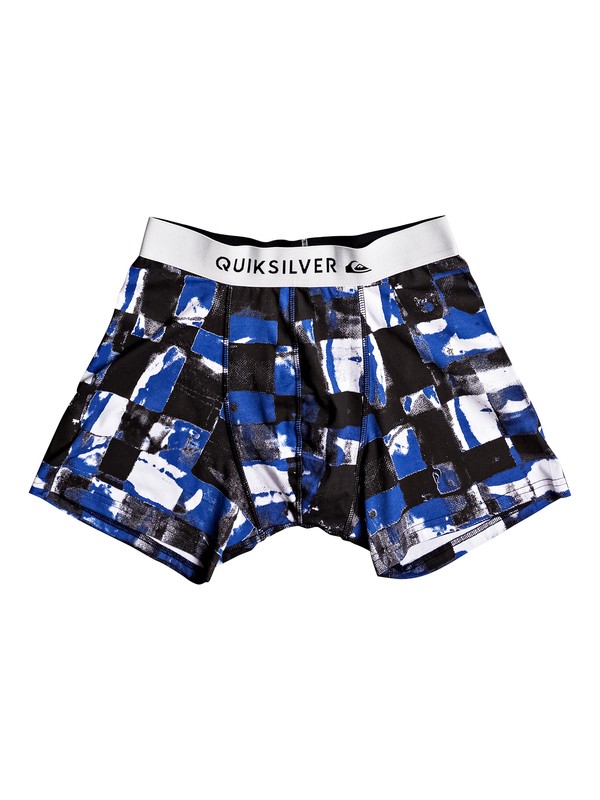 quiksilver, Boxer Poster - Boxer, TURKISH SEA RESIN CHECK (bqs6) 0 Boxer Poster - Boxer Bleu EQYLW03031 Quiksilver